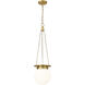 Calhoun 1 Light 9 inch Heritage Brass Pendant Ceiling Light