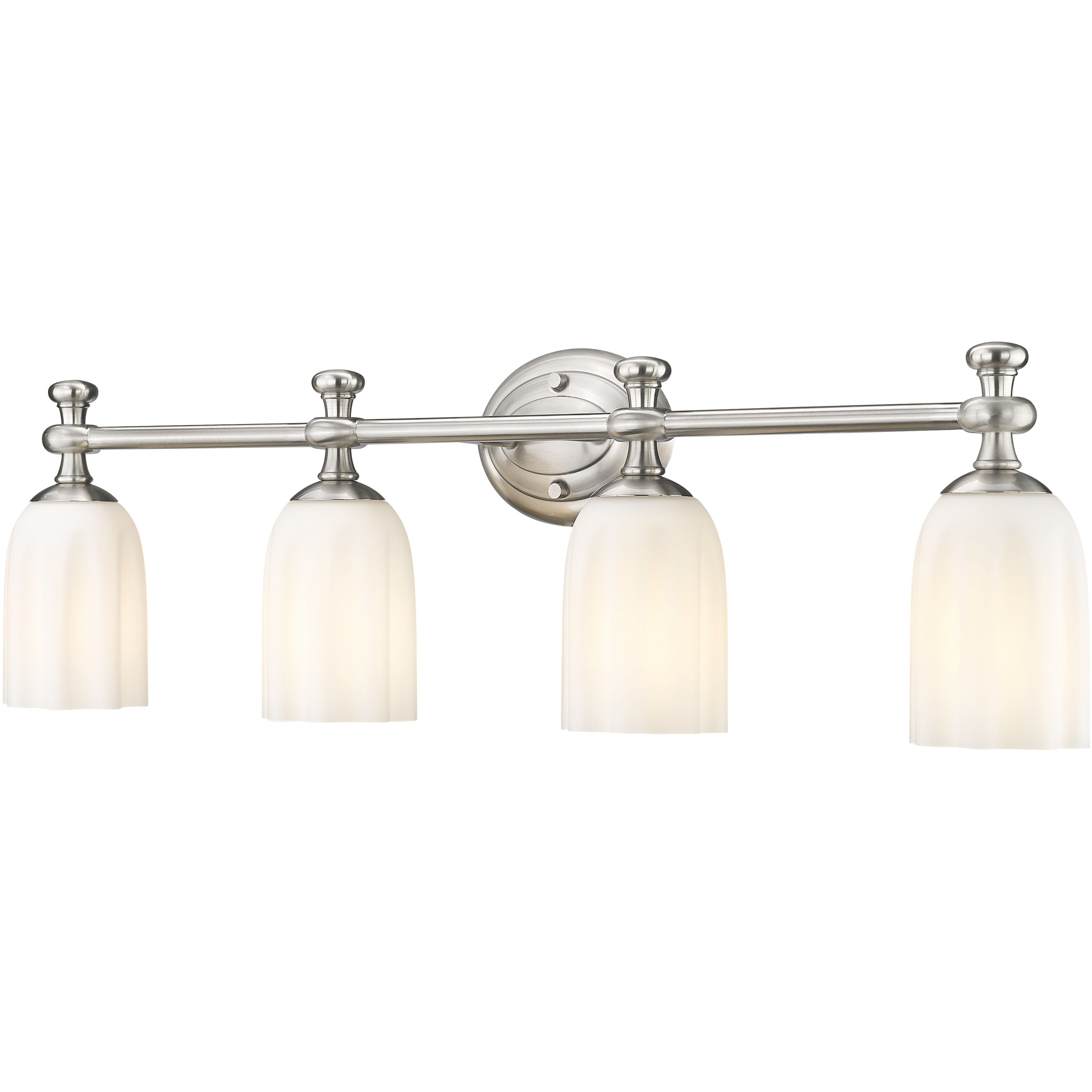 Orion 4 Light 31.25 inch Brushed Nickel Bath Vanity Light Wall Light