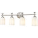 Orion 4 Light 31.25 inch Brushed Nickel Bath Vanity Light Wall Light