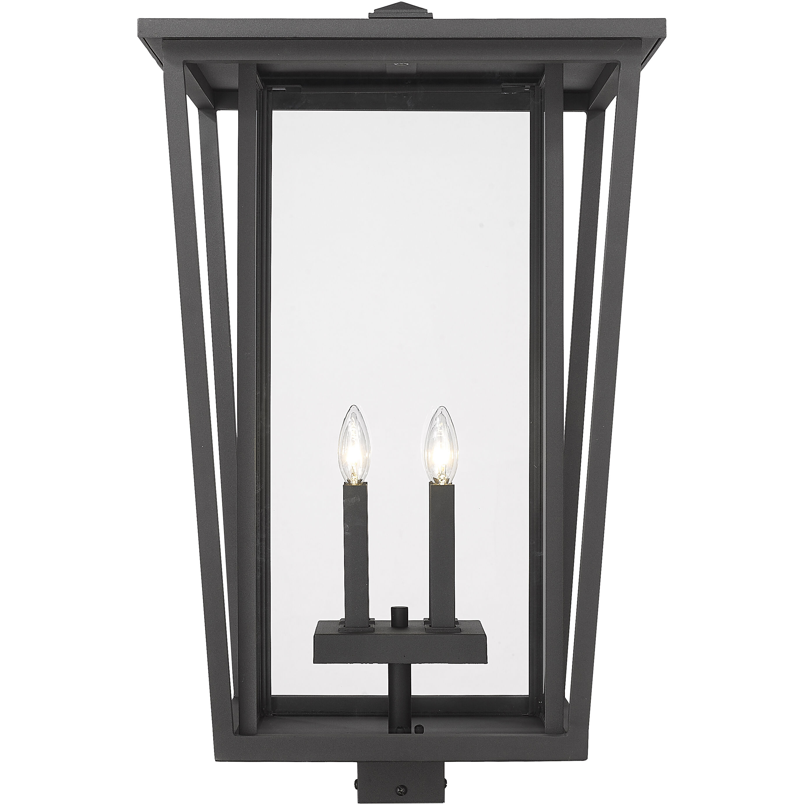Seoul 4 Light 29.25 inch Black Outdoor Post Mount Fixture