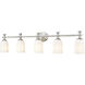 Orion 5 Light 40.25 inch Brushed Nickel Bath Vanity Light Wall Light