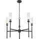 Esme 5 Light 32 inch Matte Black Chandelier Ceiling Light