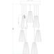 Farrell 7 Light 18 inch Matte Black Chandelier Ceiling Light