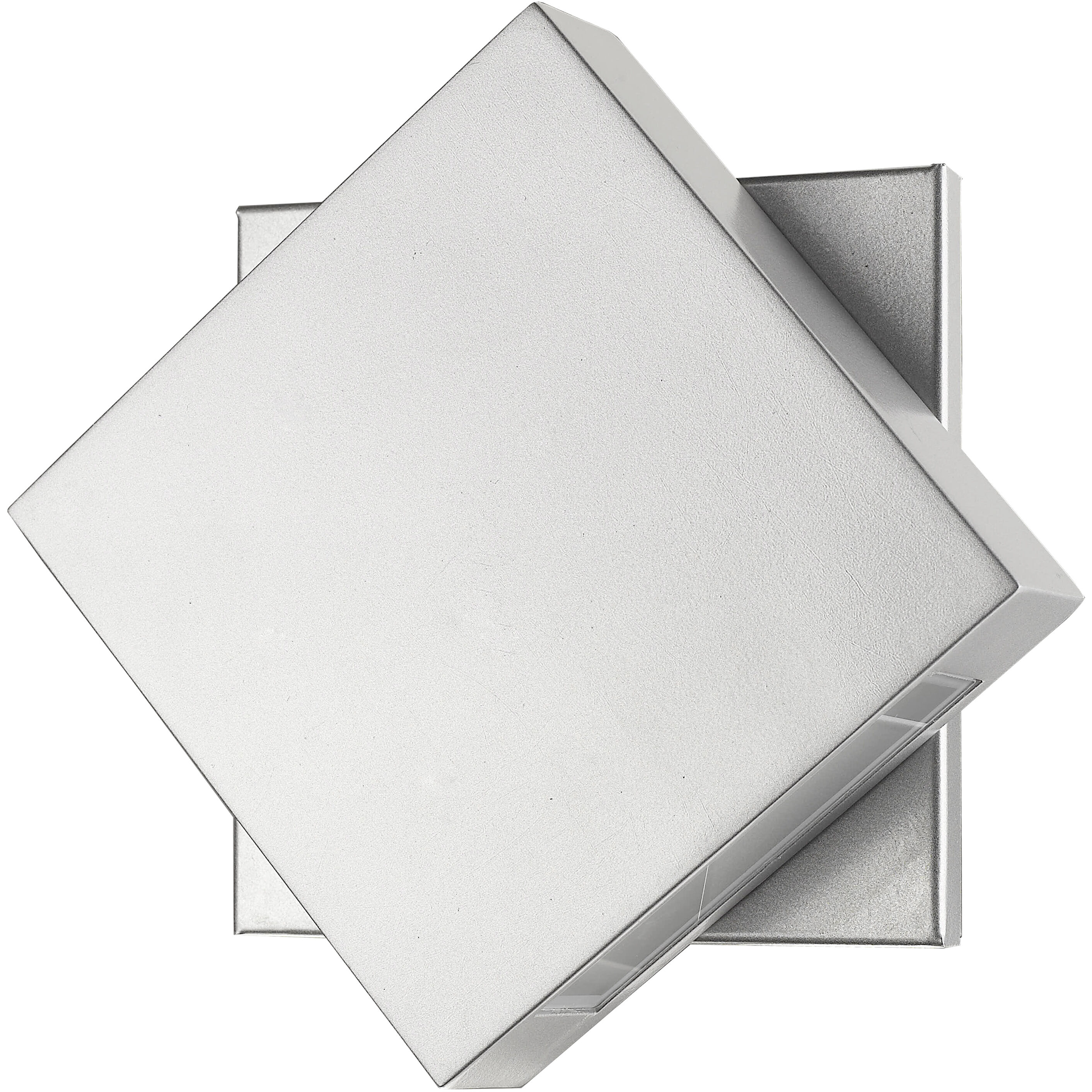 Quadrate LED 9.25 inch Silver Outdoor Wall Light