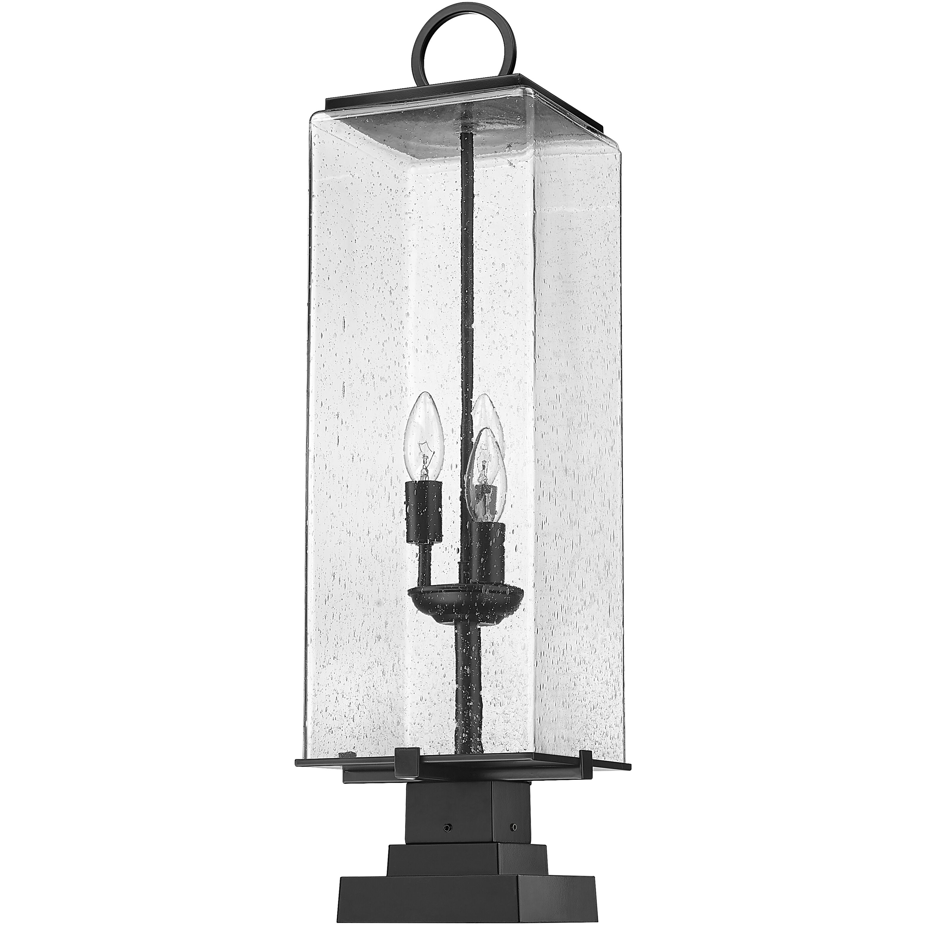 Sana 3 Light 28.75 inch Black Outdoor Pier Mounted Fixture