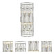 Almet 4 Light 9.25 inch Brushed Nickel Wall Sconce Wall Light