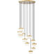 Renaud LED 28 inch Modern Gold Chandelier Ceiling Light