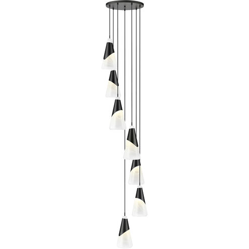 Aimie 7 Light 18 inch Matte Black Chandelier Ceiling Light