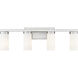 Danica 4 Light 29.5 inch Brushed Nickel Bath Vanity Light Wall Light