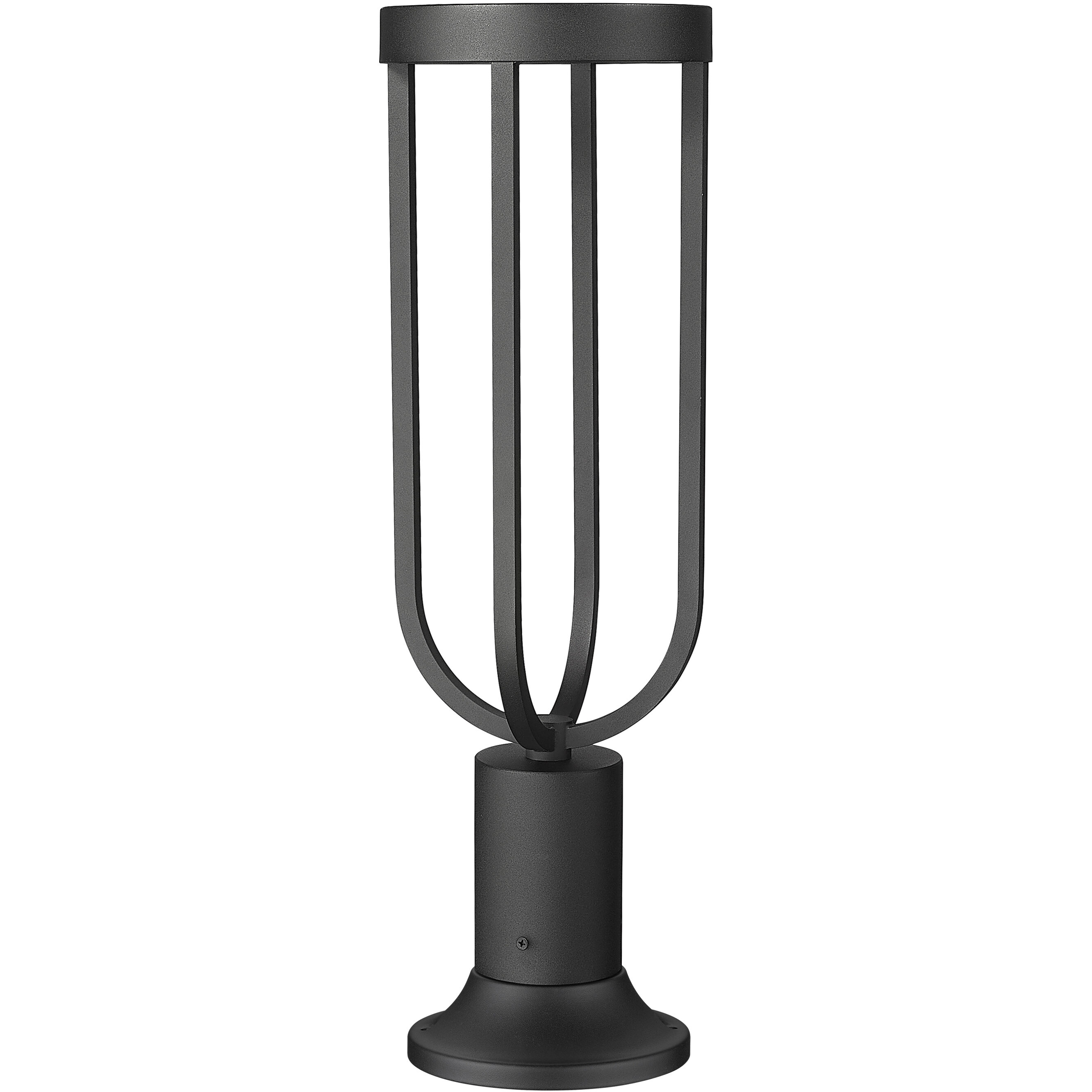 Leland LED 23 inch Sand Black Outdoor Pier Mounted Fixture