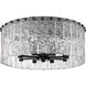 Glacier 8 Light 20.75 inch Matte Black Flush Mount Ceiling Light