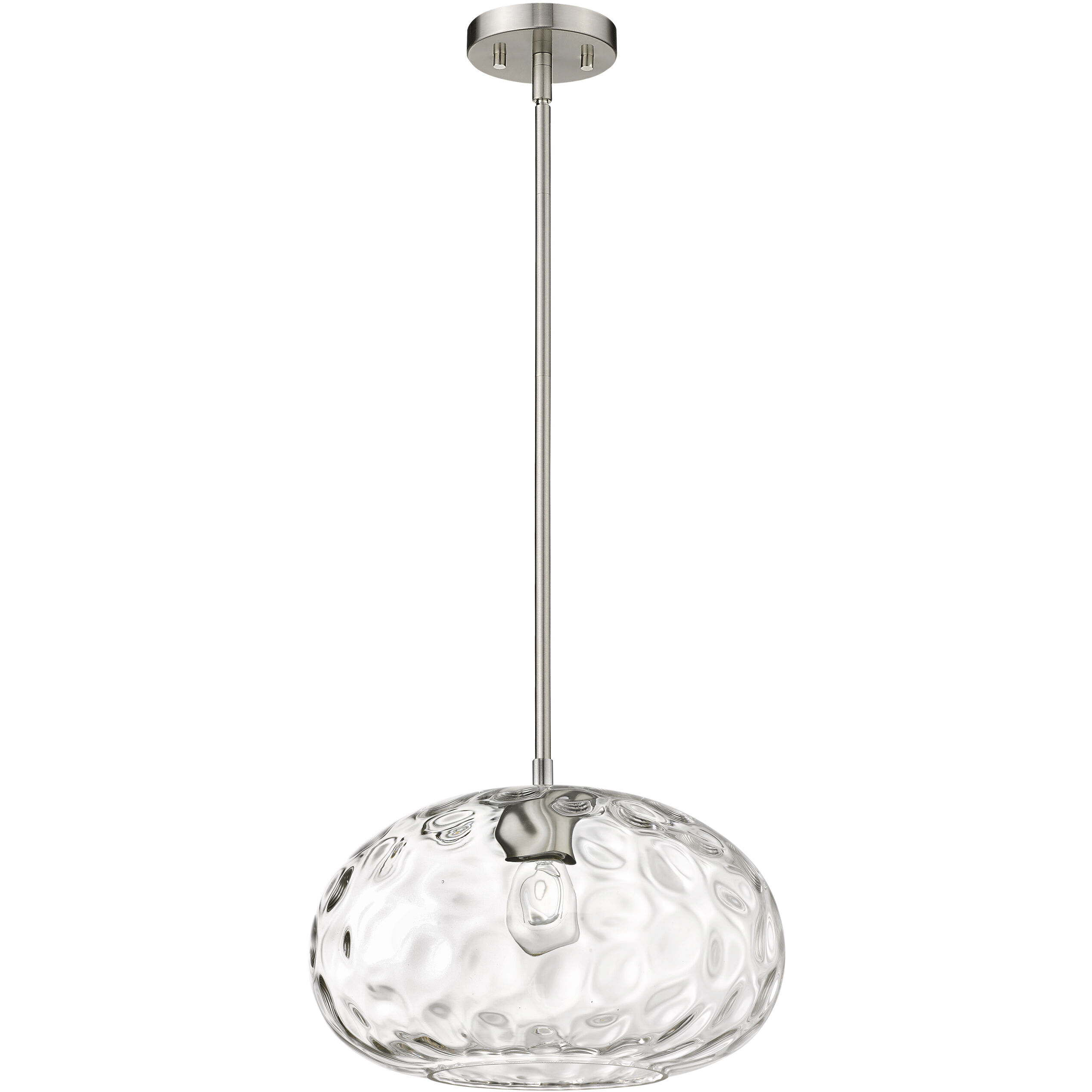 Chloe 1 Light 14 inch Brushed Nickel Pendant Ceiling Light