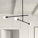 Modernist 3 Light 4.75 inch Matte Black Chandelier Ceiling Light