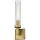 Beau 1 Light 4.5 inch Rubbed Brass Wall Sconce Wall Light