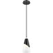 Aimie 1 Light 6 inch Matte Black Pendant Ceiling Light