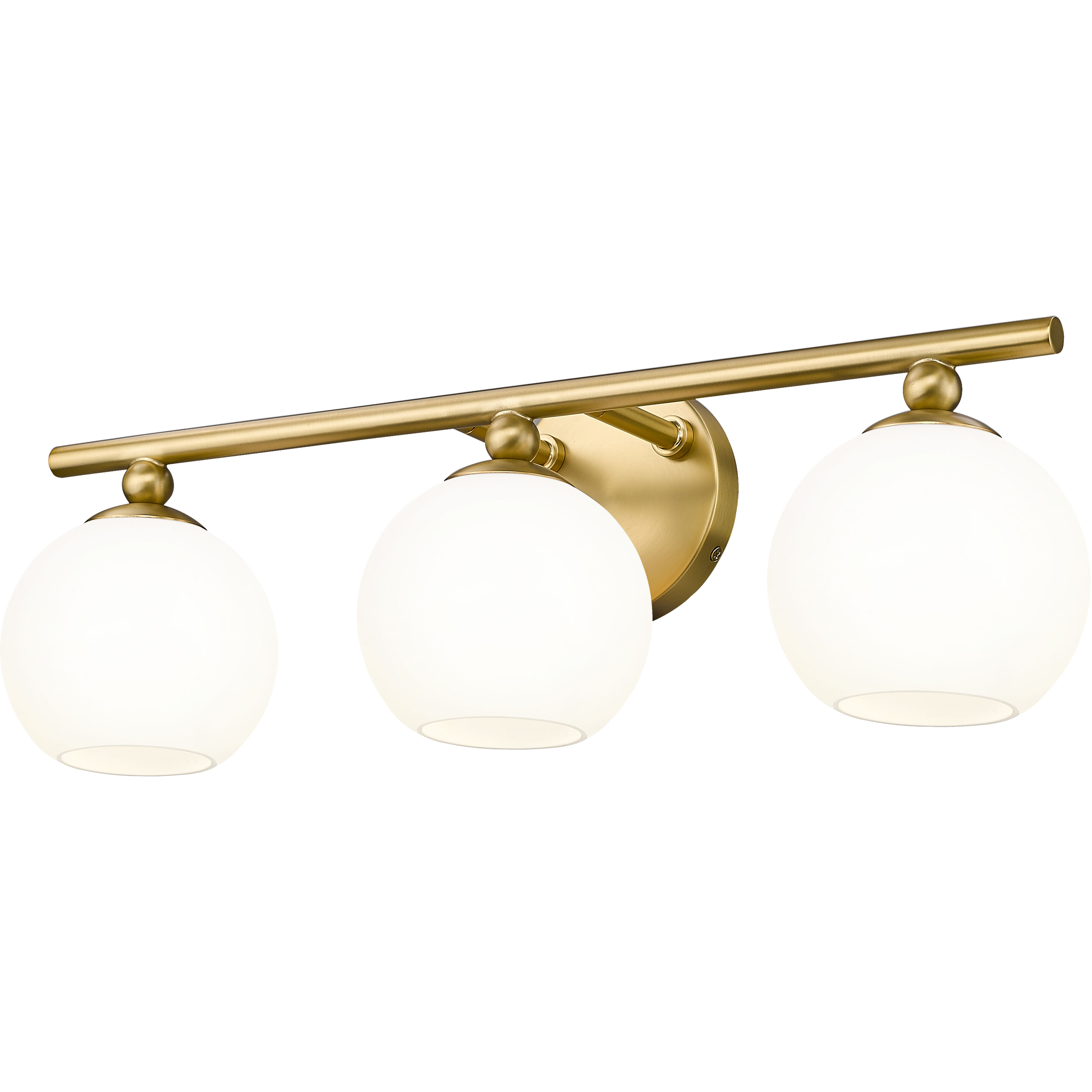 Neoma 3 Light 21.75 inch Modern Gold Vanity Wall Light