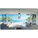 Nova 5 Light 12.5 inch Black Outdoor Chain Mount Ceiling Fixture in Clear Glass