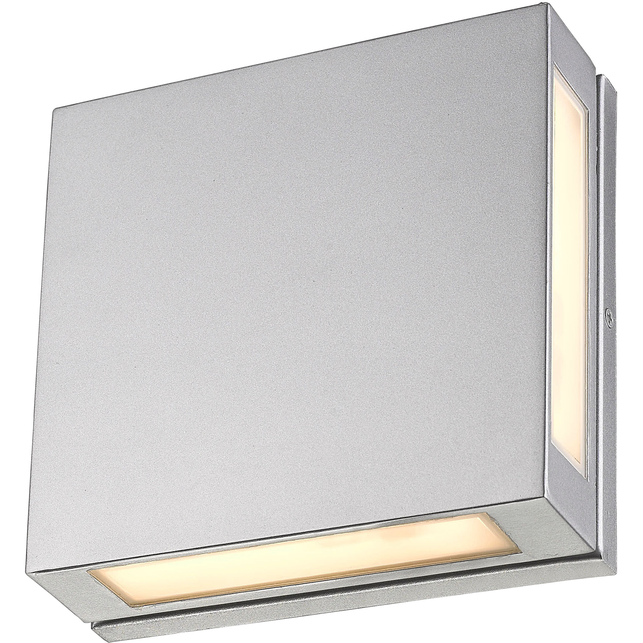 Quadrate LED 11 inch Silver Outdoor Wall Light