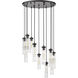 Beau 11 Light 24 inch Matte Black Chandelier Ceiling Light