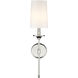 Emily Wall Sconce Wall Light in Polished Nickel