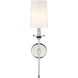 Emily 1 Light 5.5 inch Polished Nickel Wall Sconce Wall Light