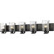 Beckett 5 Light 42 inch Matte Black Vanity Wall Light