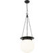 Calhoun 1 Light 13 inch Matte black Pendant Ceiling Light