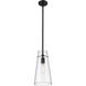 Kira 1 Light 6.5 inch Matte Black Pendant Ceiling Light