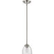 Ashton 1 Light 6 inch Brushed Nickel Pendant Ceiling Light in 2.86