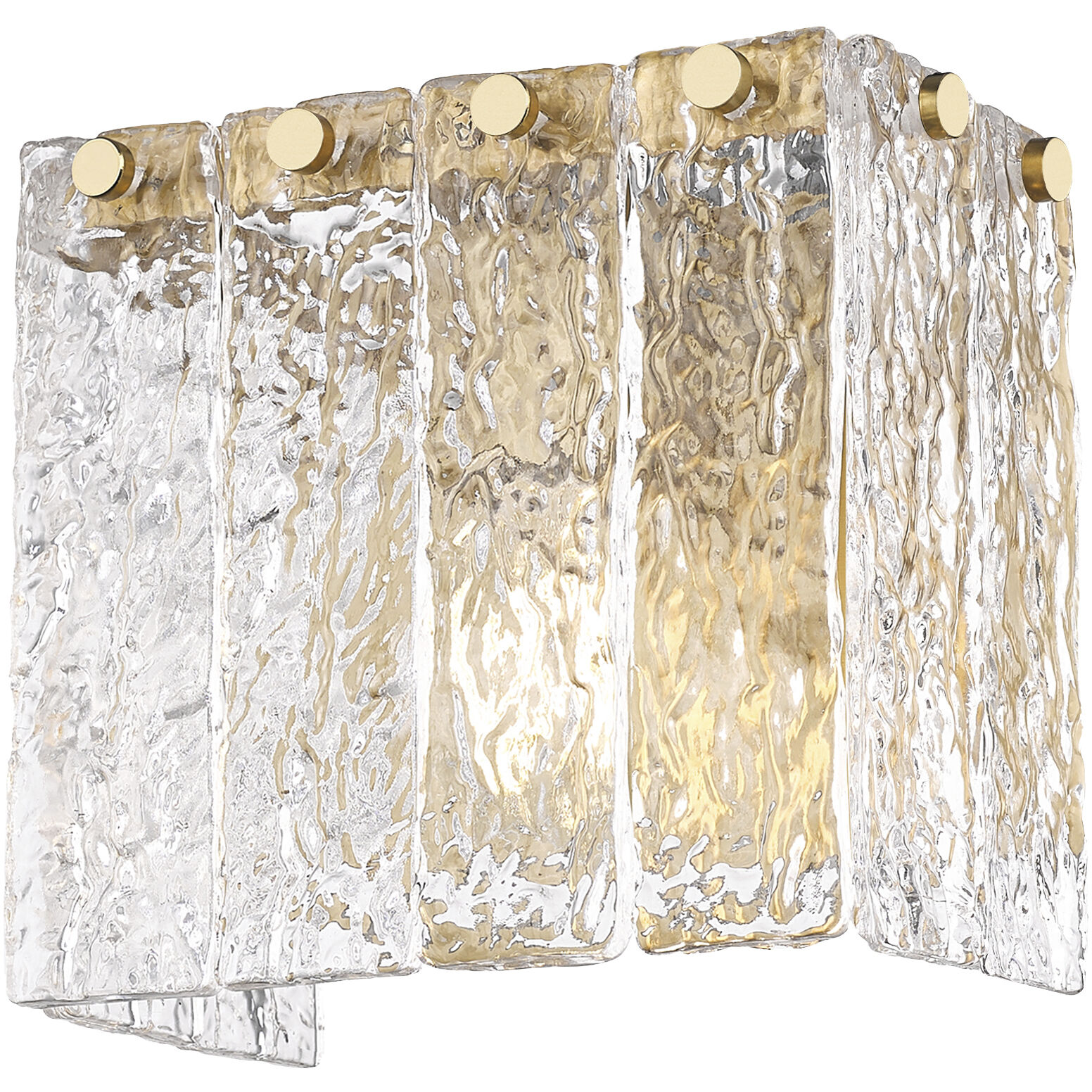 Glacier Wall Sconce Wall Light in Modern Gold