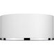 Arlo 2 Light 12.25 inch Matte White and Chrome Flush Mount Ceiling Light