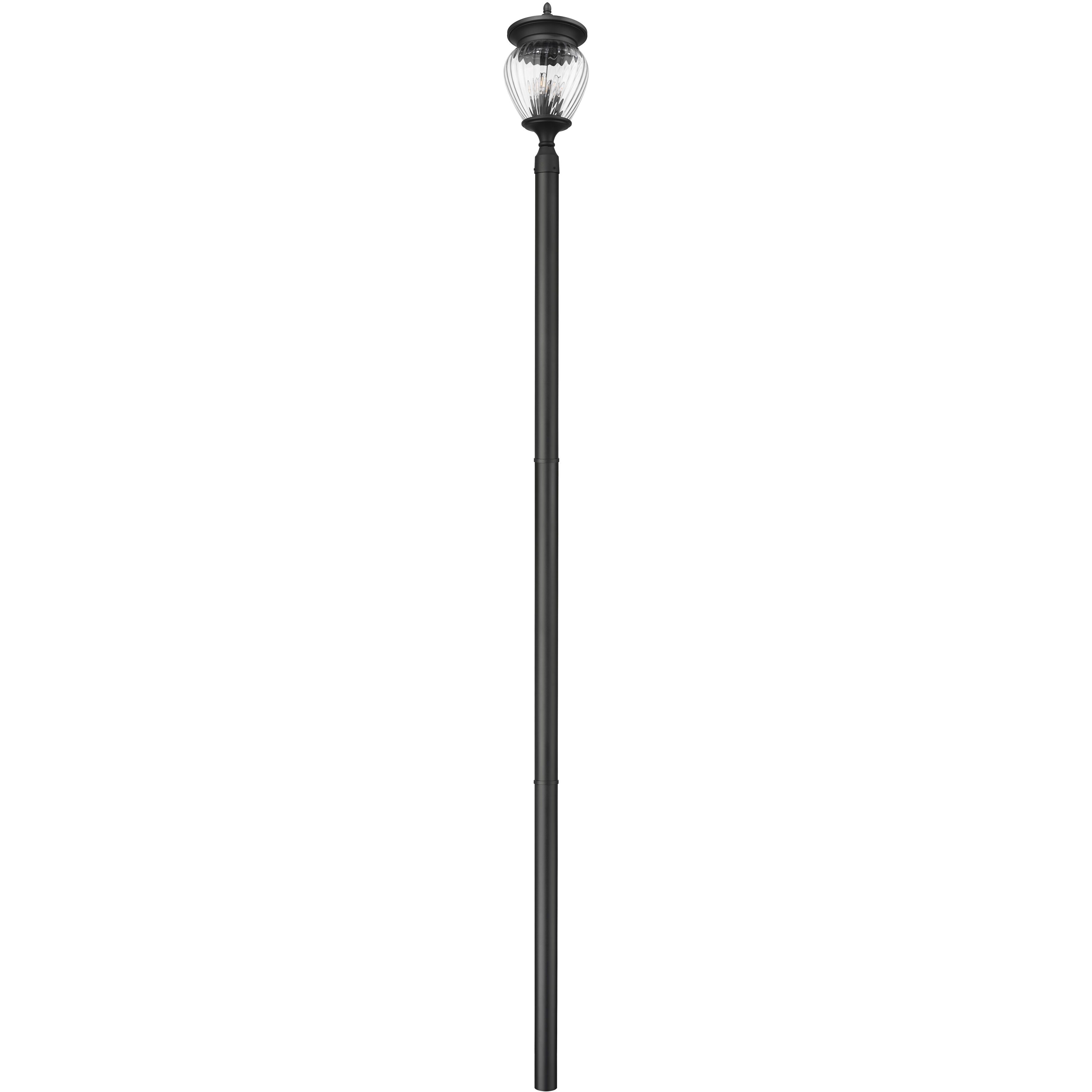 Davina 4 Light 143.25 inch Black Outdoor Post Mounted Fixture in G9