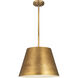 Maddox 1 Light 18 inch Rubbed Brass Chandelier Ceiling Light