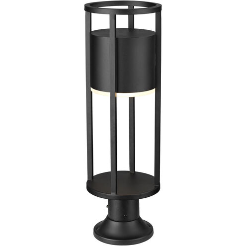 Luca LED 23.75 inch Black Outdoor Pier Mounted Fixture