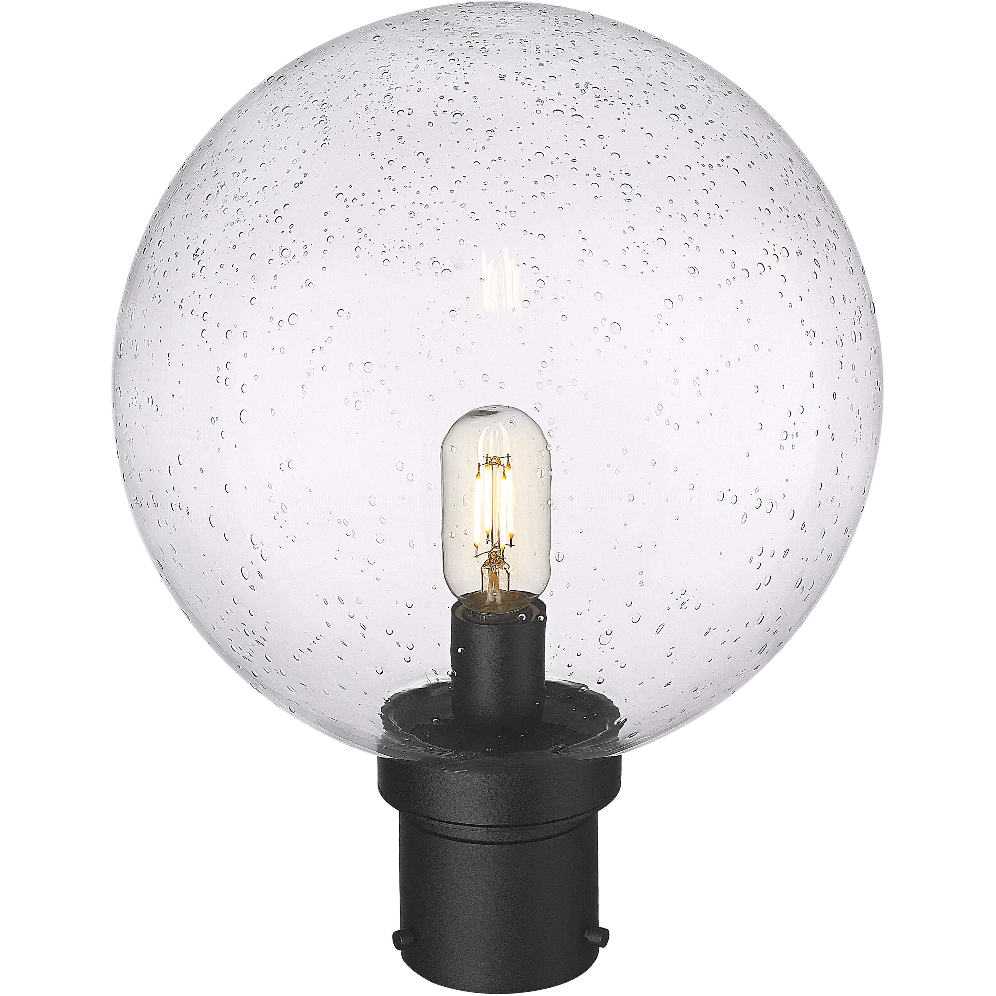 Laurent 1 Light 15.75 inch Black Outdoor Post Mount Fixture