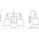 Bryant 2 Light 16 inch Brushed Nickel Vanity Wall Light