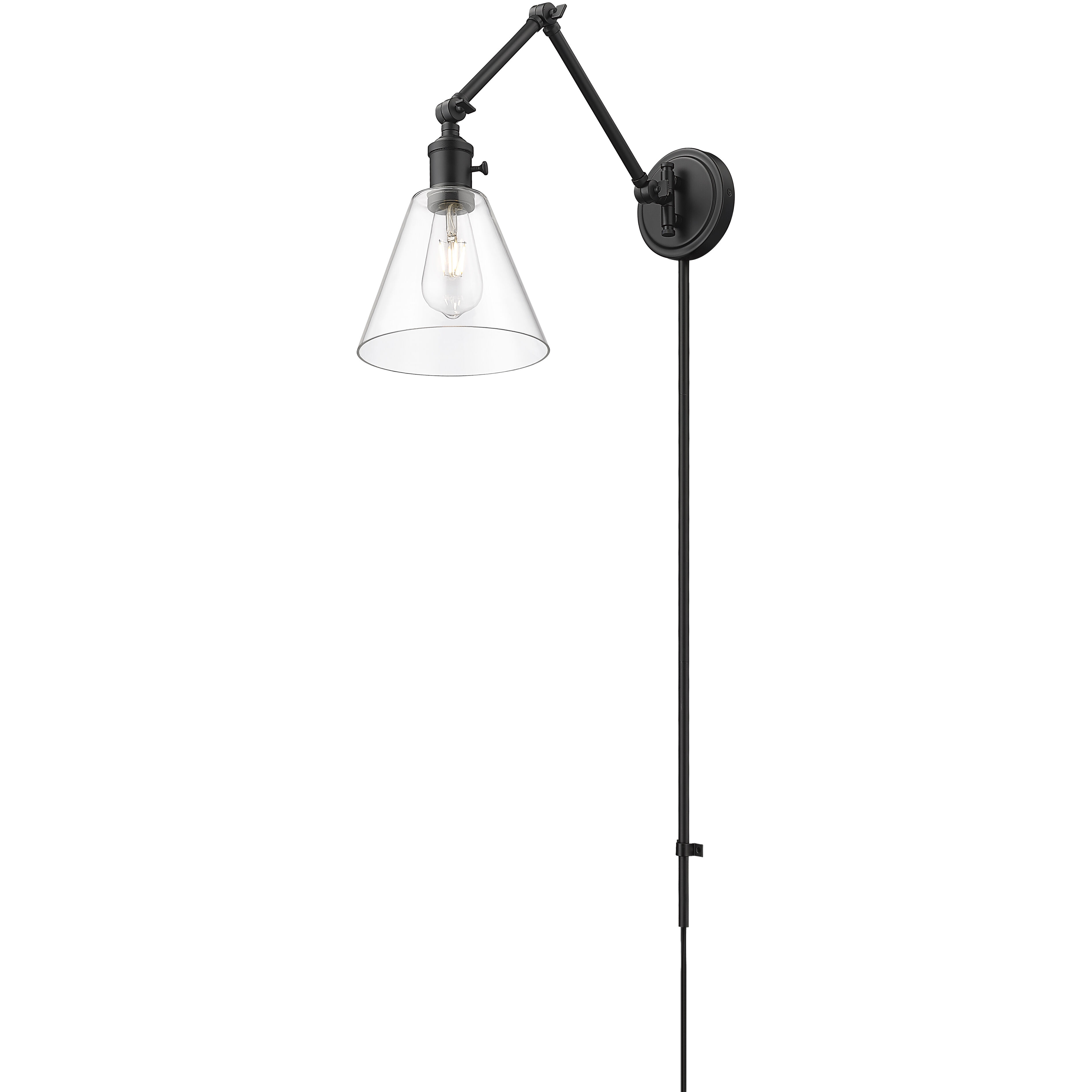 Gayson 1 Light 7.75 inch Matte Black Wall Sconce Wall Light