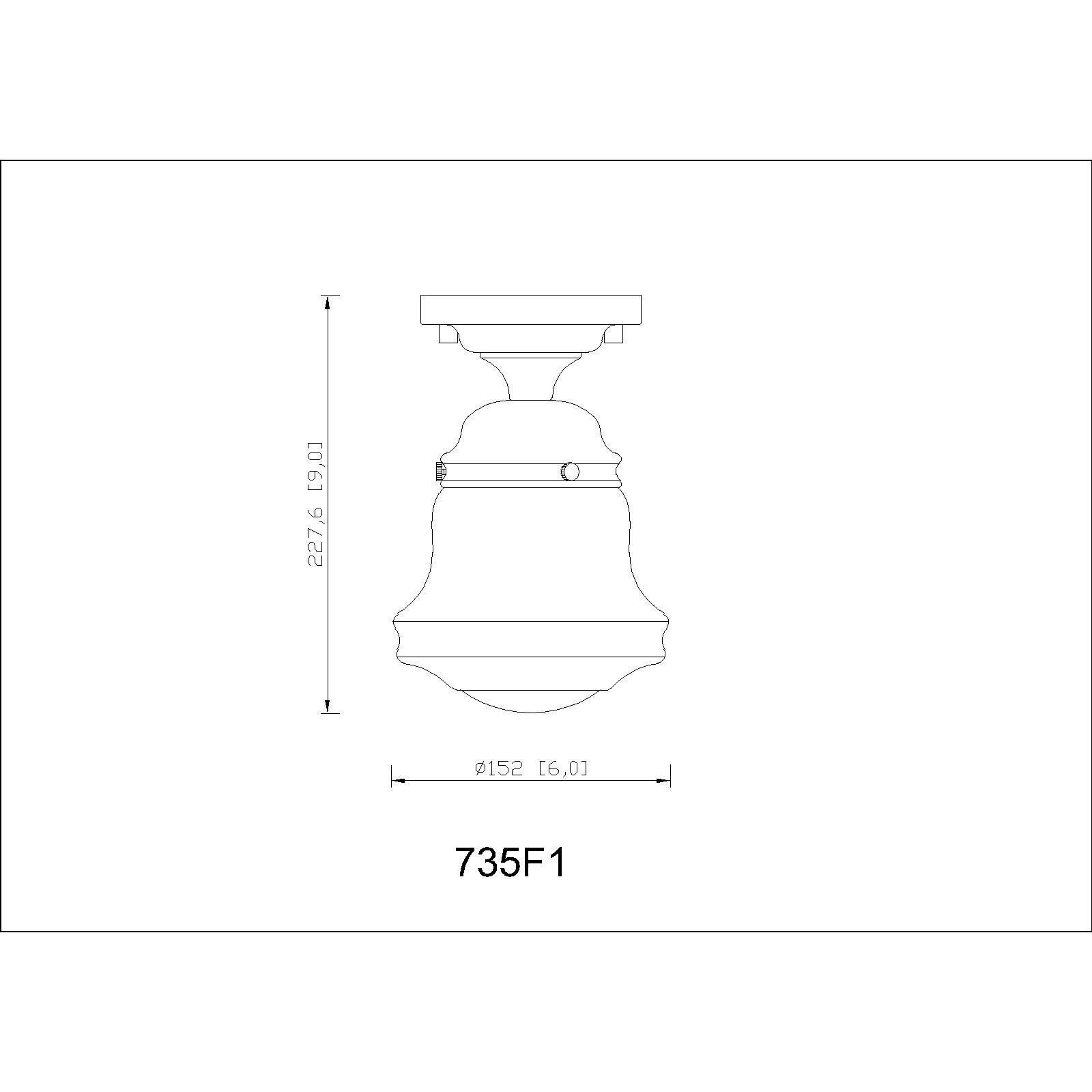 Vaughn 1 Light 6 inch Luxe Gold Flush Mount Ceiling Light