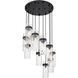 Fontaine 11 Light 26.25 inch Matte Black Chandelier Ceiling Light