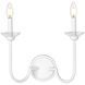 Allistair Wall Sconce Wall Light in Textured White