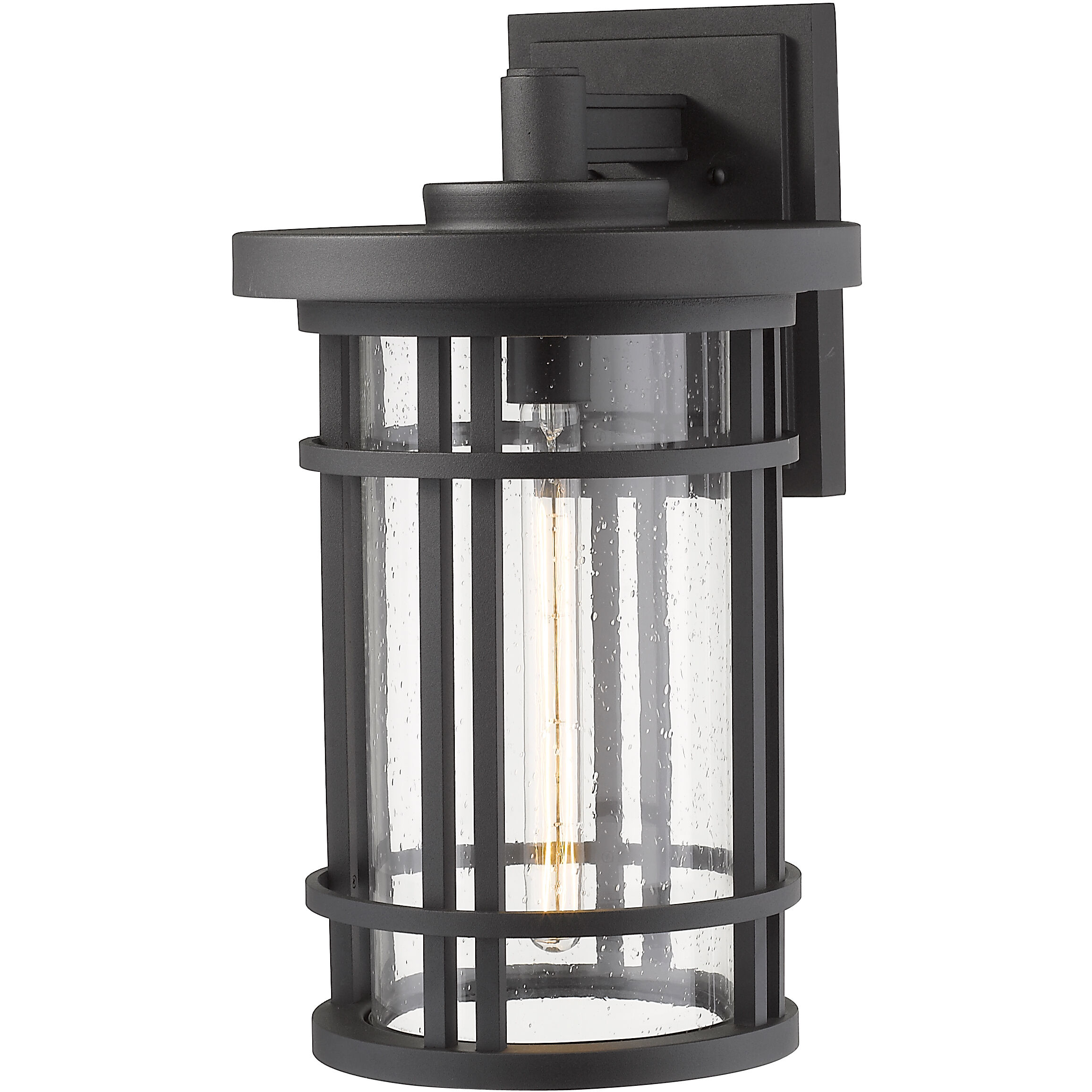 Jordan 1 Light 20 inch Black Outdoor Wall Light