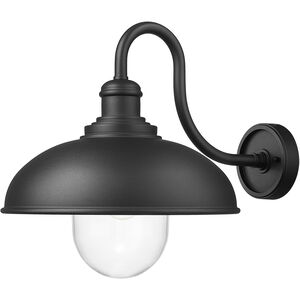 RLM 1 Light 15.5 inch Sand Black Outdoor Wall Light