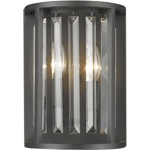 Monarch 2 Light 8.5 inch Bronze Wall Sconce Wall Light in 4.18