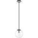 Parsons 1 Light 10 inch Matte Black and Brushed Nickel Pendant Ceiling Light