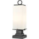 Sana 2 Light 22 inch Black Outdoor Pier Mounted Fixture