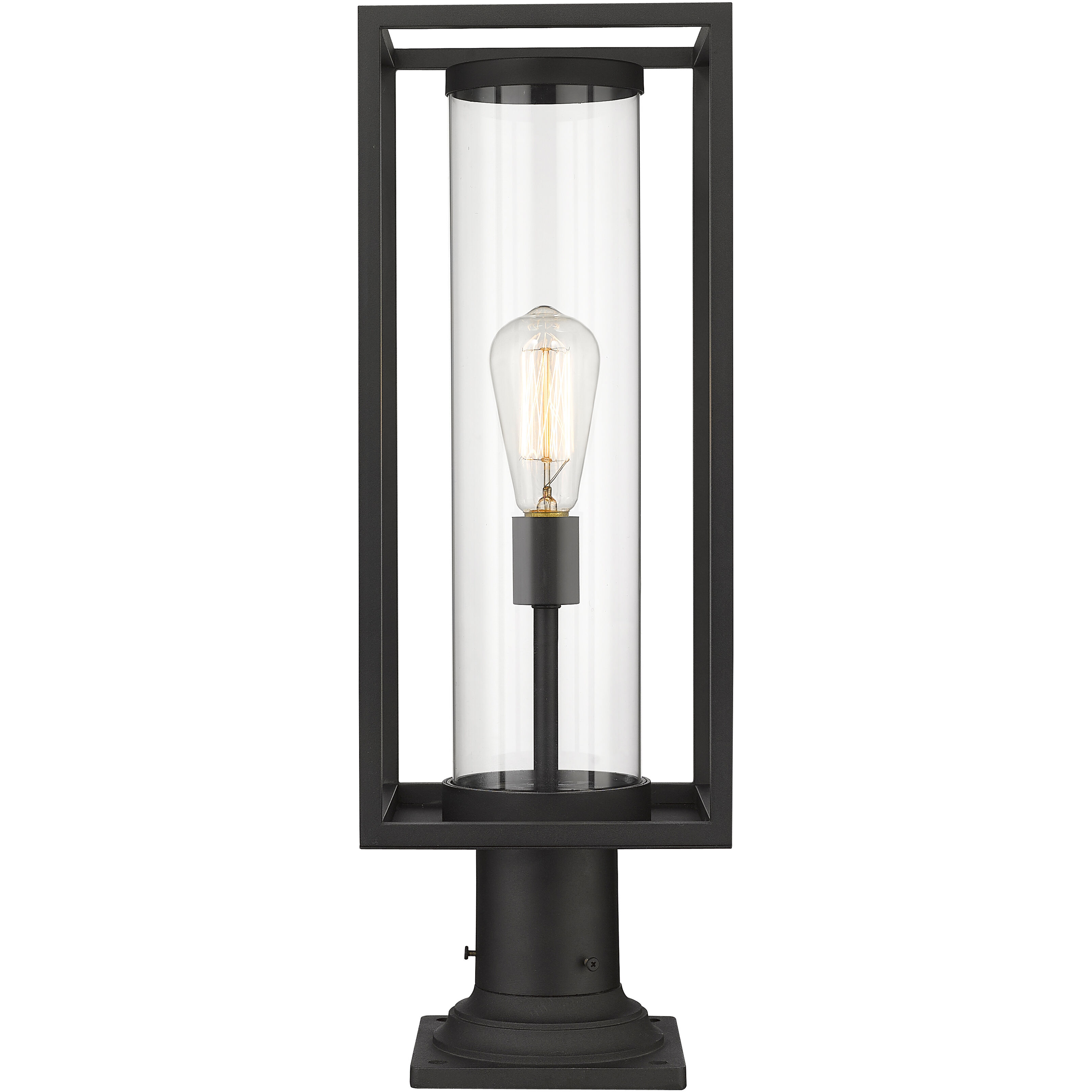 Dunbroch 1 Light 23.75 inch Black Outdoor Pier Mounted Fixture