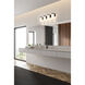Burk 4 Light 30 inch Matte Black Bath Vanity Light Wall Light