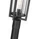 Aura 1 Light 119.75 inch Black Outdoor Post Mounted Fixture in G9