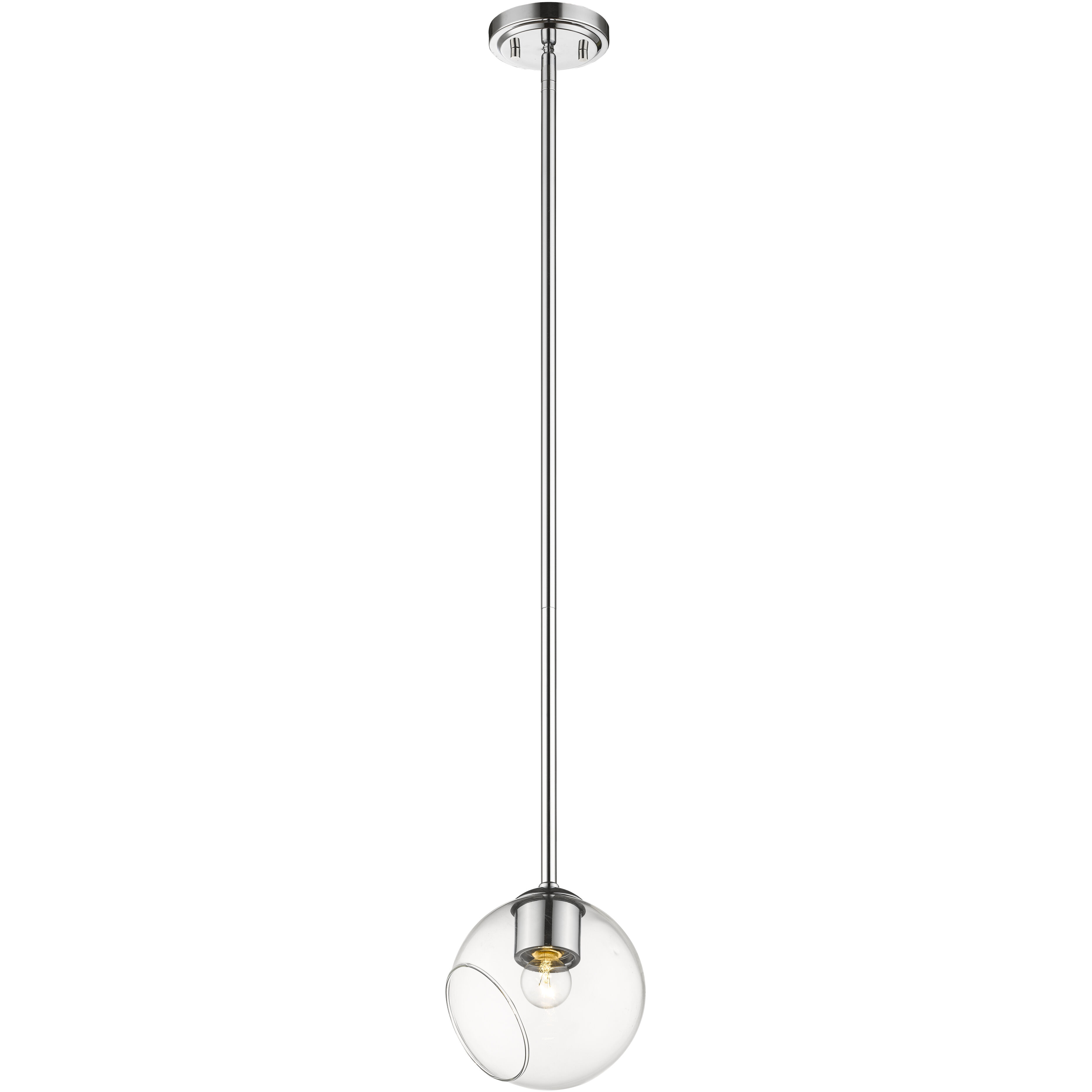Marquee 1 Light 5.7 inch Chrome Pendant Ceiling Light