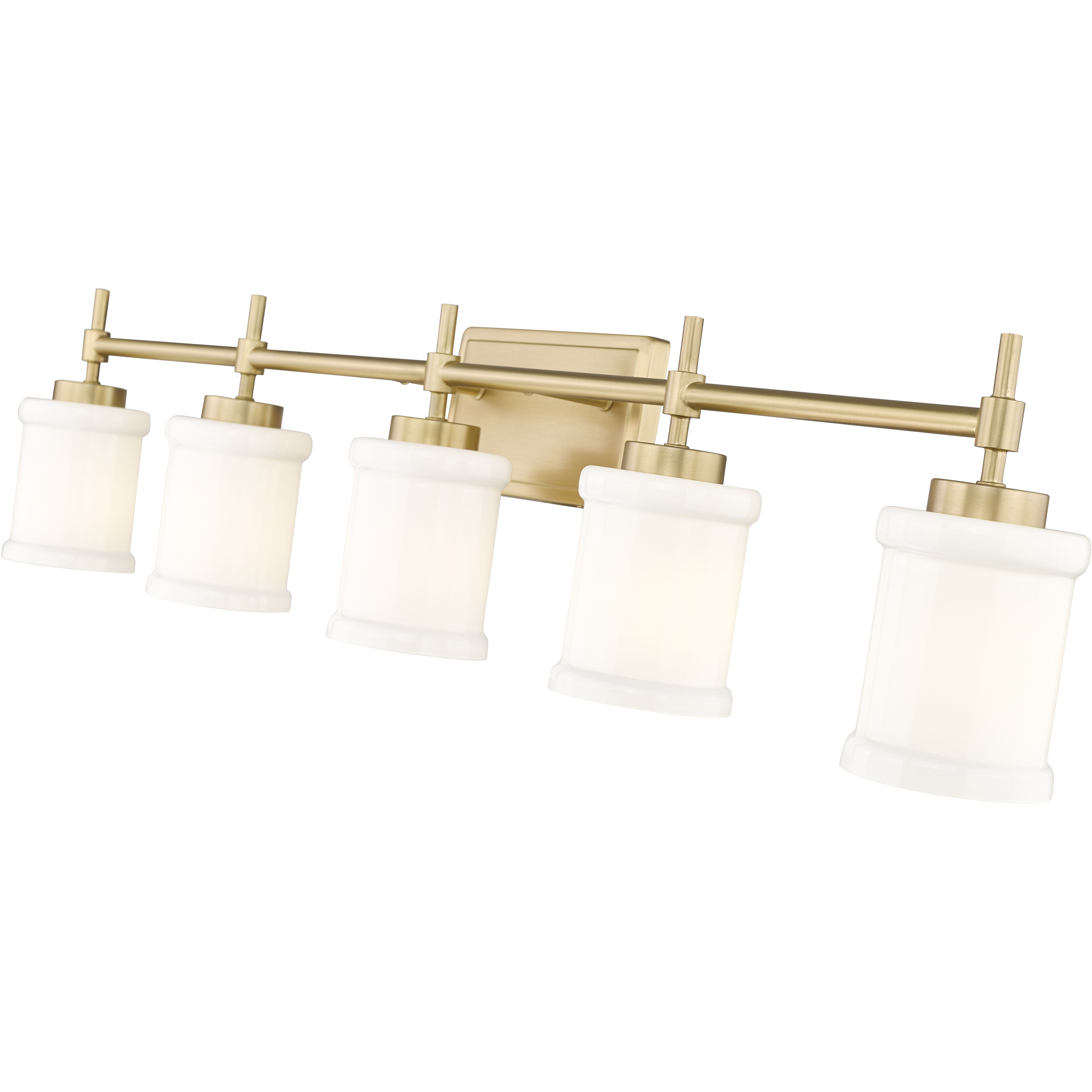Cadoc 5 Light 40.5 inch Modern Gold Bath Vanity Light Wall Light